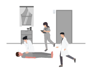 メッセージに付加された場所情報により、現場に駆け付けることができます。